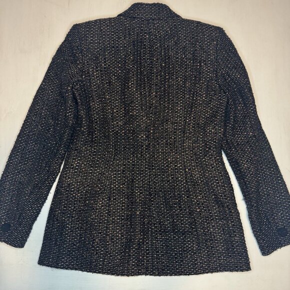 Vintage Dana Buchman Blazer Jacket Size 4 Shimmering Wool Viscose Tweed Lined - Picture 10 of 11